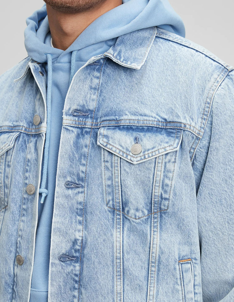 Chamarra casual con bolsillos para hombre 3