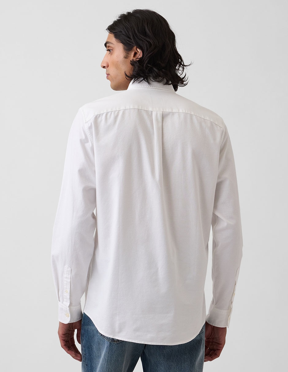 Camisa casual de algodón manga larga para hombre 5