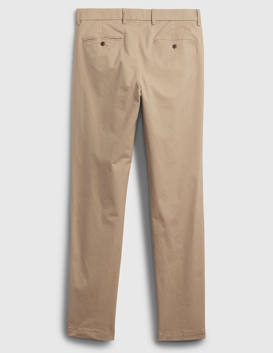 Pantalón cargo chino slim de algodón para hombre 7