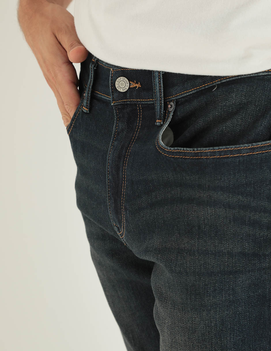 Jeans slim lavado stone wash para hombre