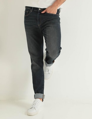 Jeans slim lavado stone wash para hombre