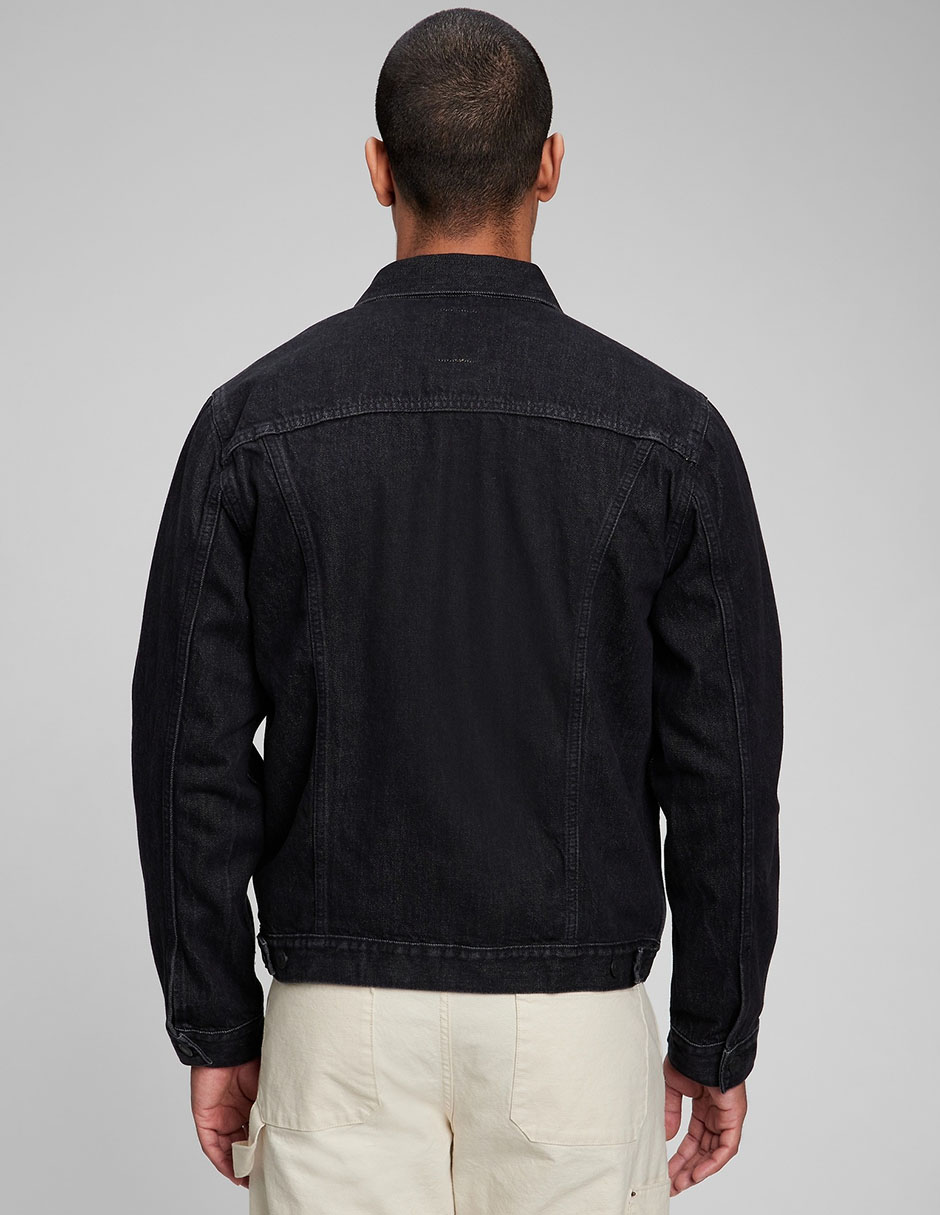Chamarra casual de mezclilla con bolsillos para hombre 5