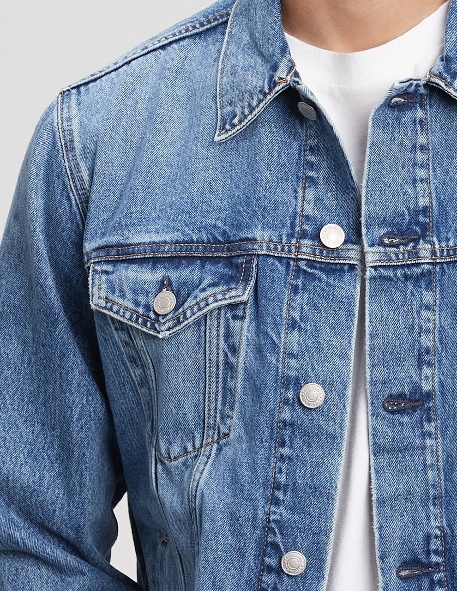 Chamarra casual con bolsillos para hombre 2