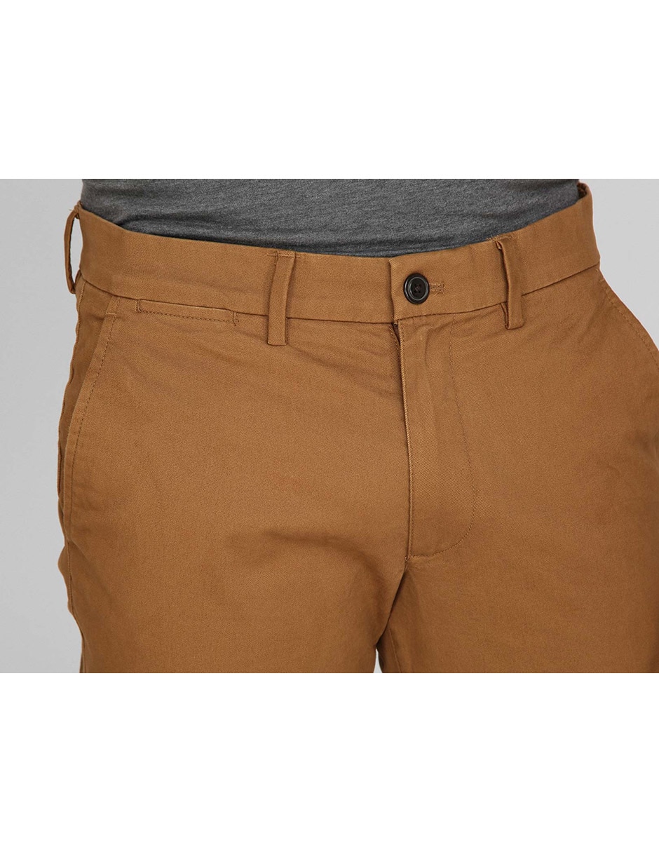 Pantalón chino recto de algodón para hombre 2