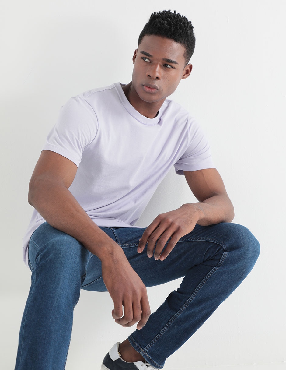 Playera cuello redondo para hombre