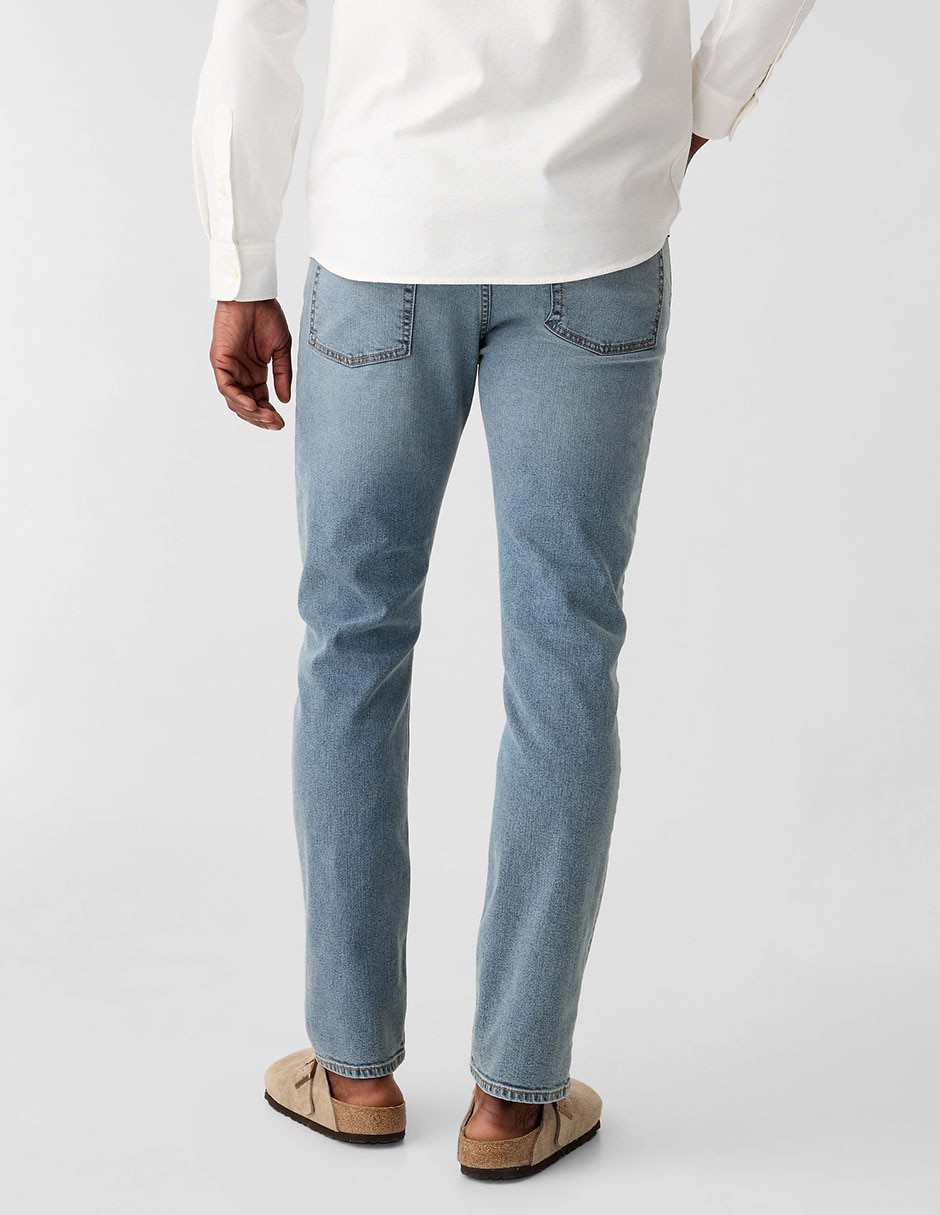 Jeans slim lavado claro para hombre 2