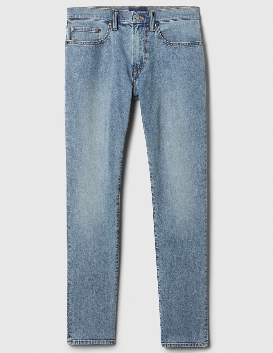 Jeans slim lavado claro para hombre 5