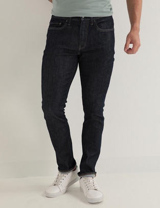 Jeans skinny lavado obscuro para hombre