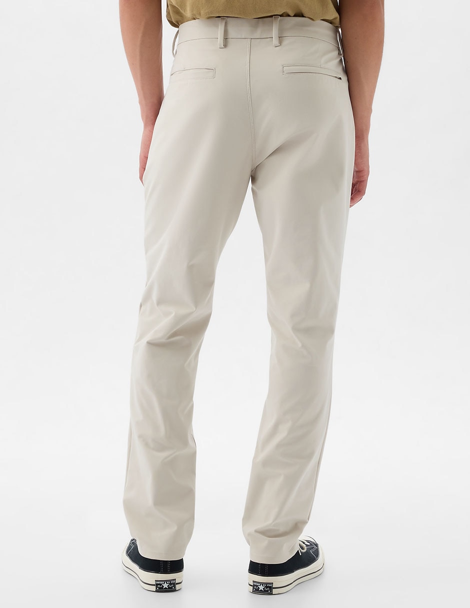 Pantalón cargo chino slim de gabardina para hombre 5