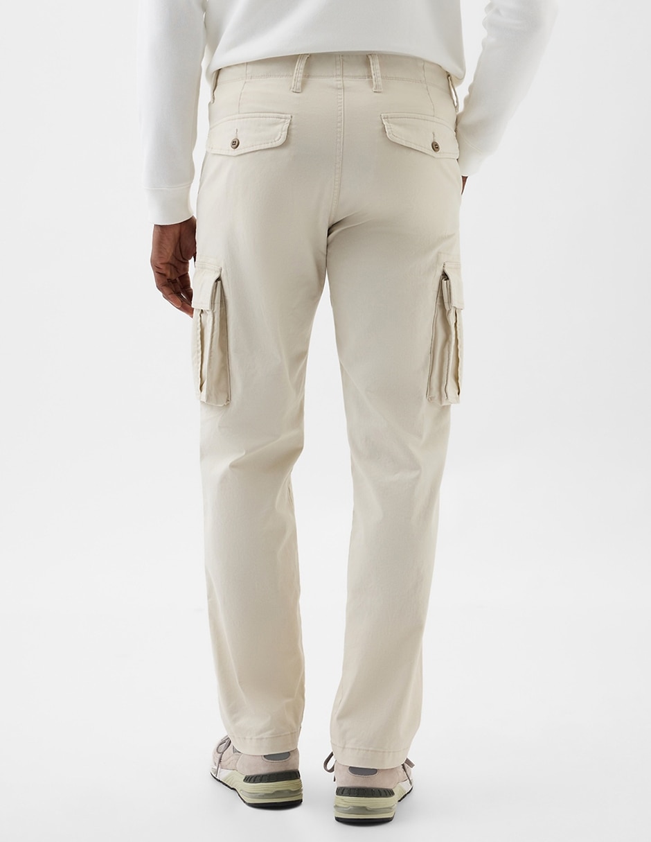 Pantalón cargo recto de algodón para hombre 2