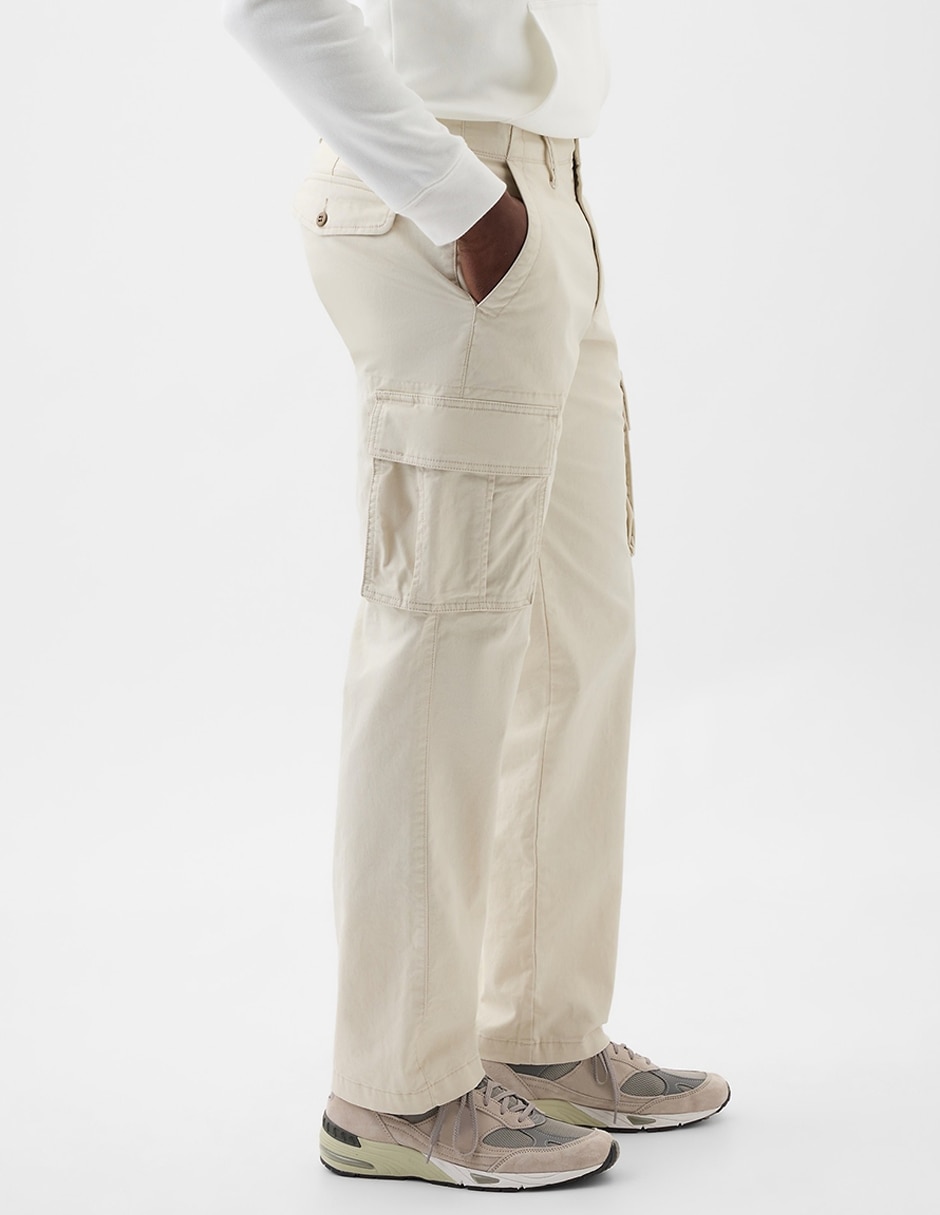 Pantalón cargo recto de algodón para hombre 3