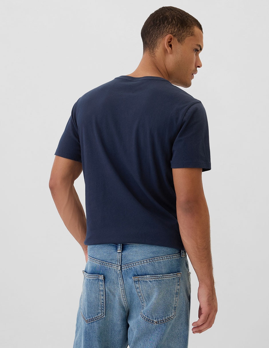 Playera cuello v para hombre 2