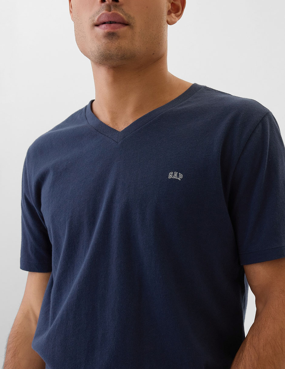 Playera cuello v para hombre 3