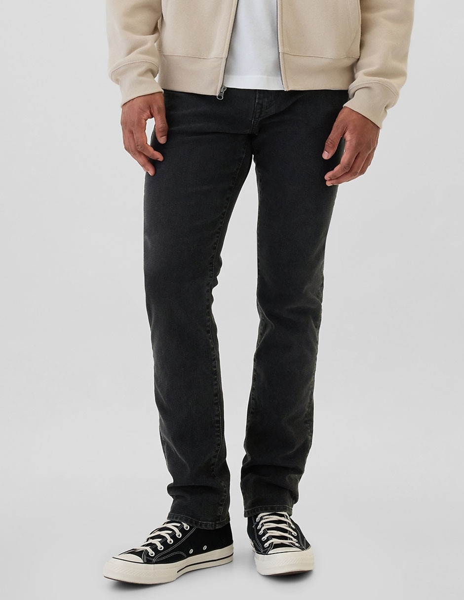 Jeans slim lavado obscuro para hombre