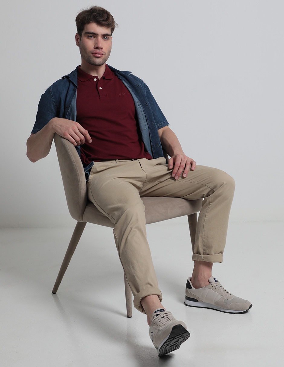 Playera tipo polo para hombre