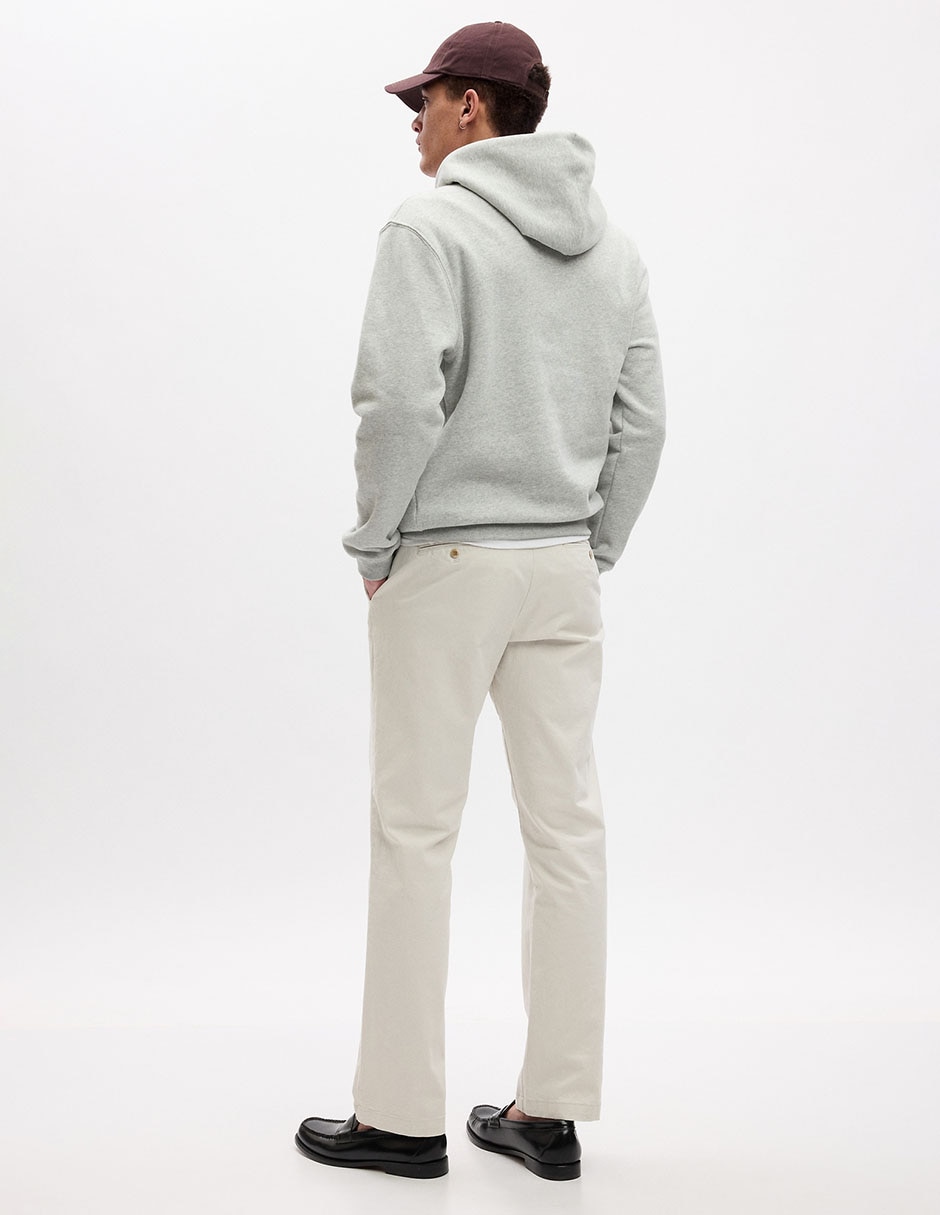 Pantalón cargo chino recto de gabardina para hombre 2