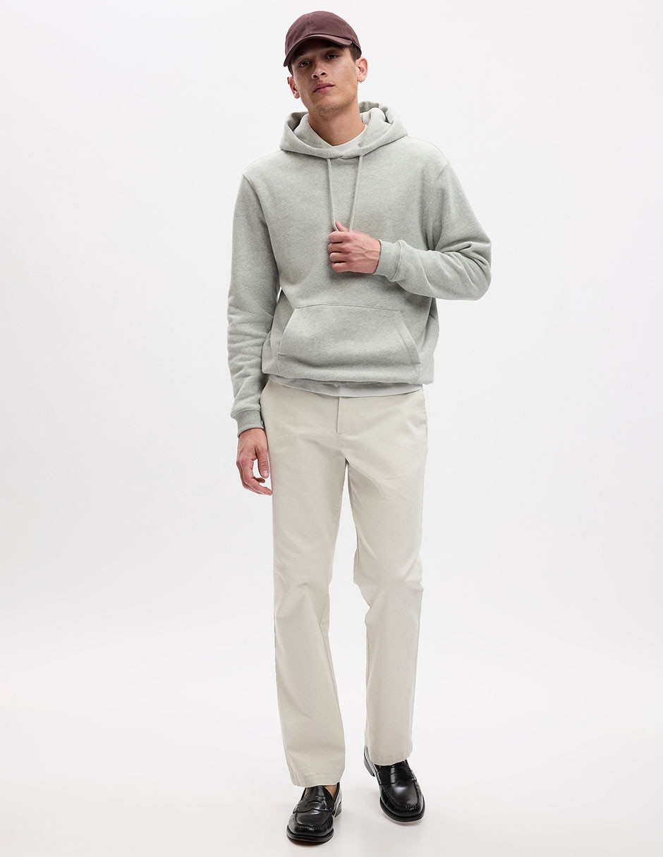 Pantalón cargo chino recto de gabardina para hombre 3