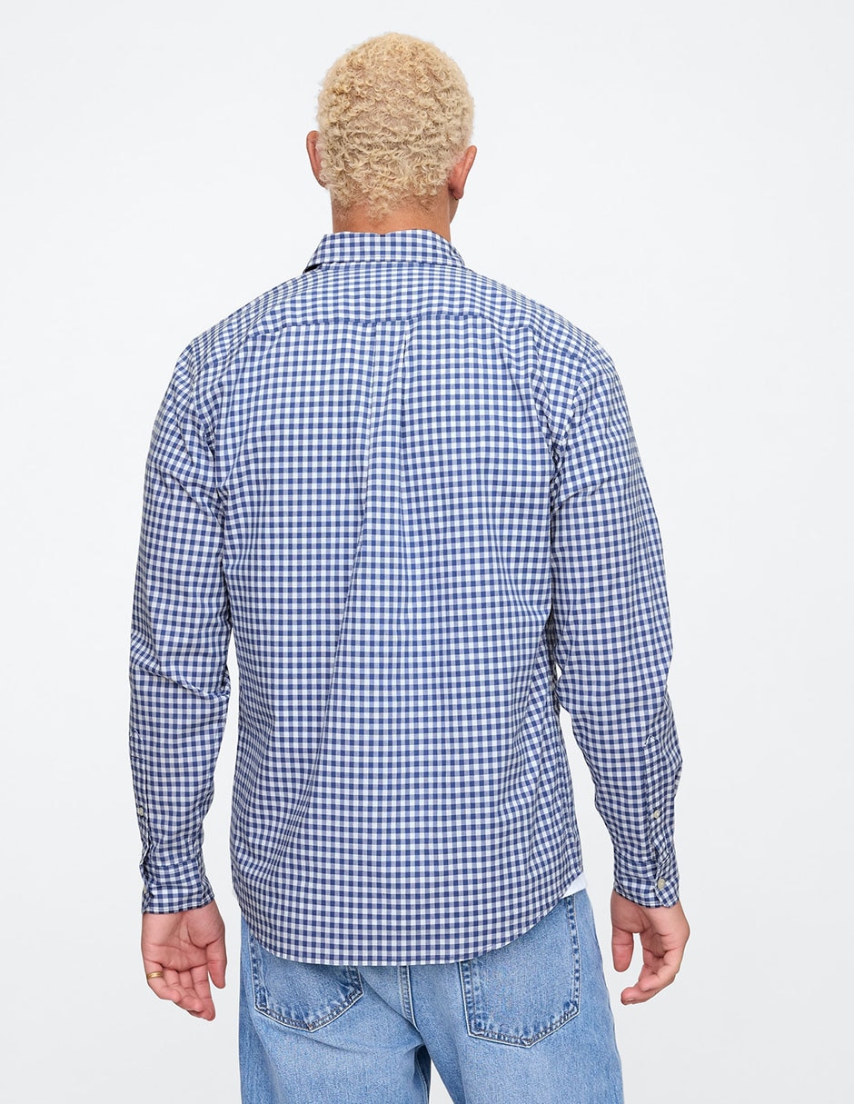 Camisa manga larga de algodón para hombre 5