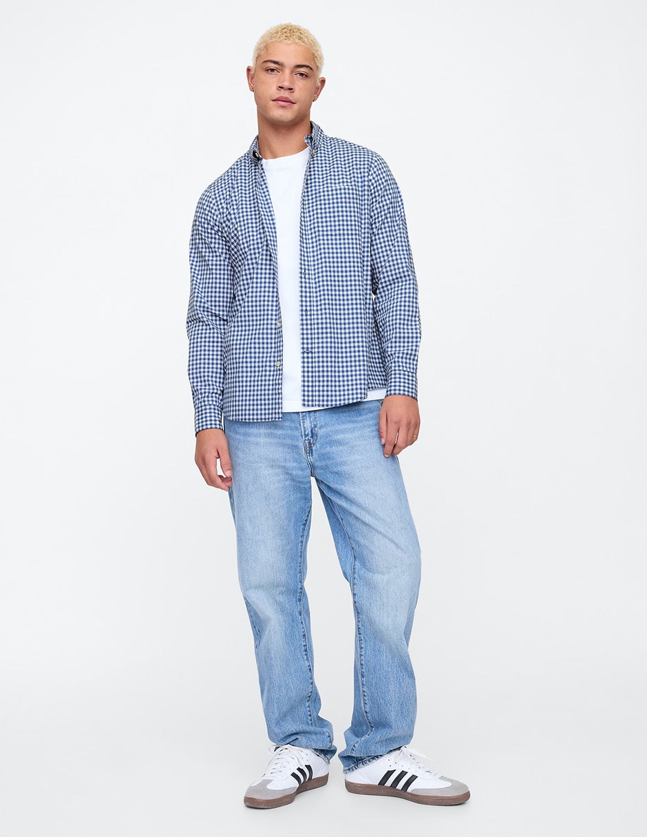 Camisa manga larga de algodón para hombre 6