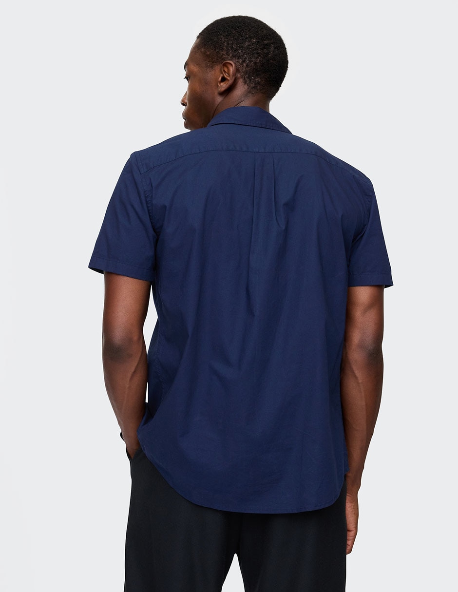 Camisa casual de algodón manga corta para hombre 4