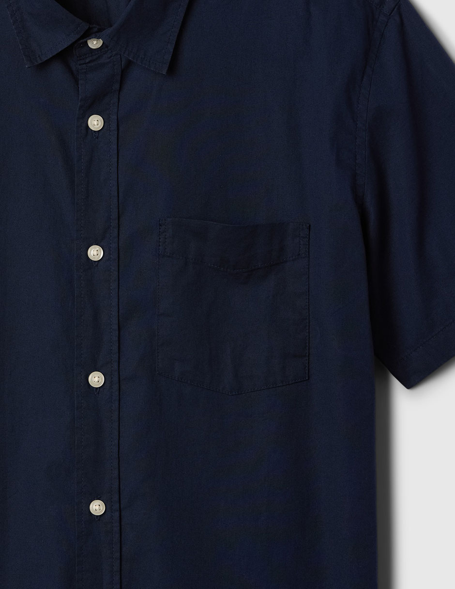 Camisa casual de algodón manga corta para hombre 3