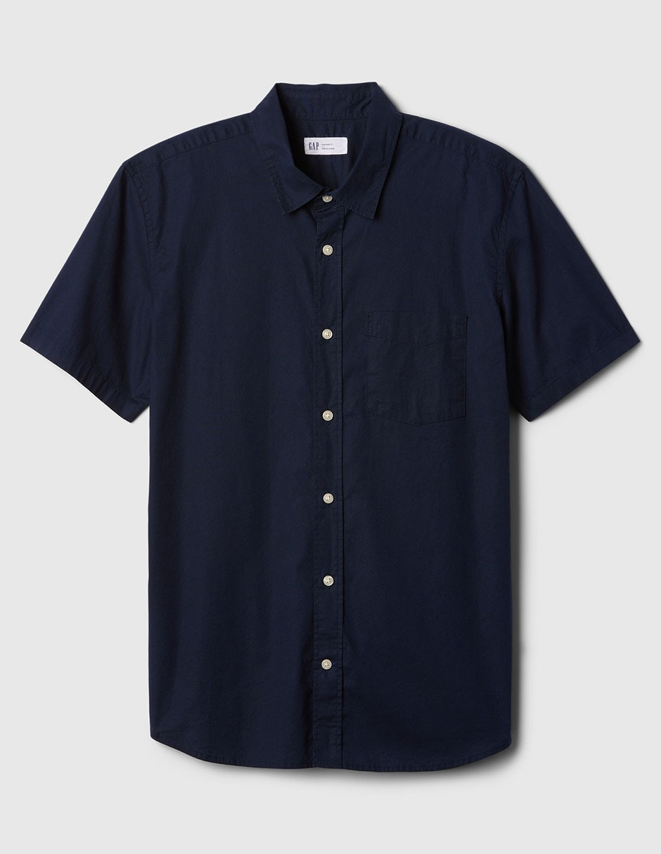 Camisa casual de algodón manga corta para hombre 2