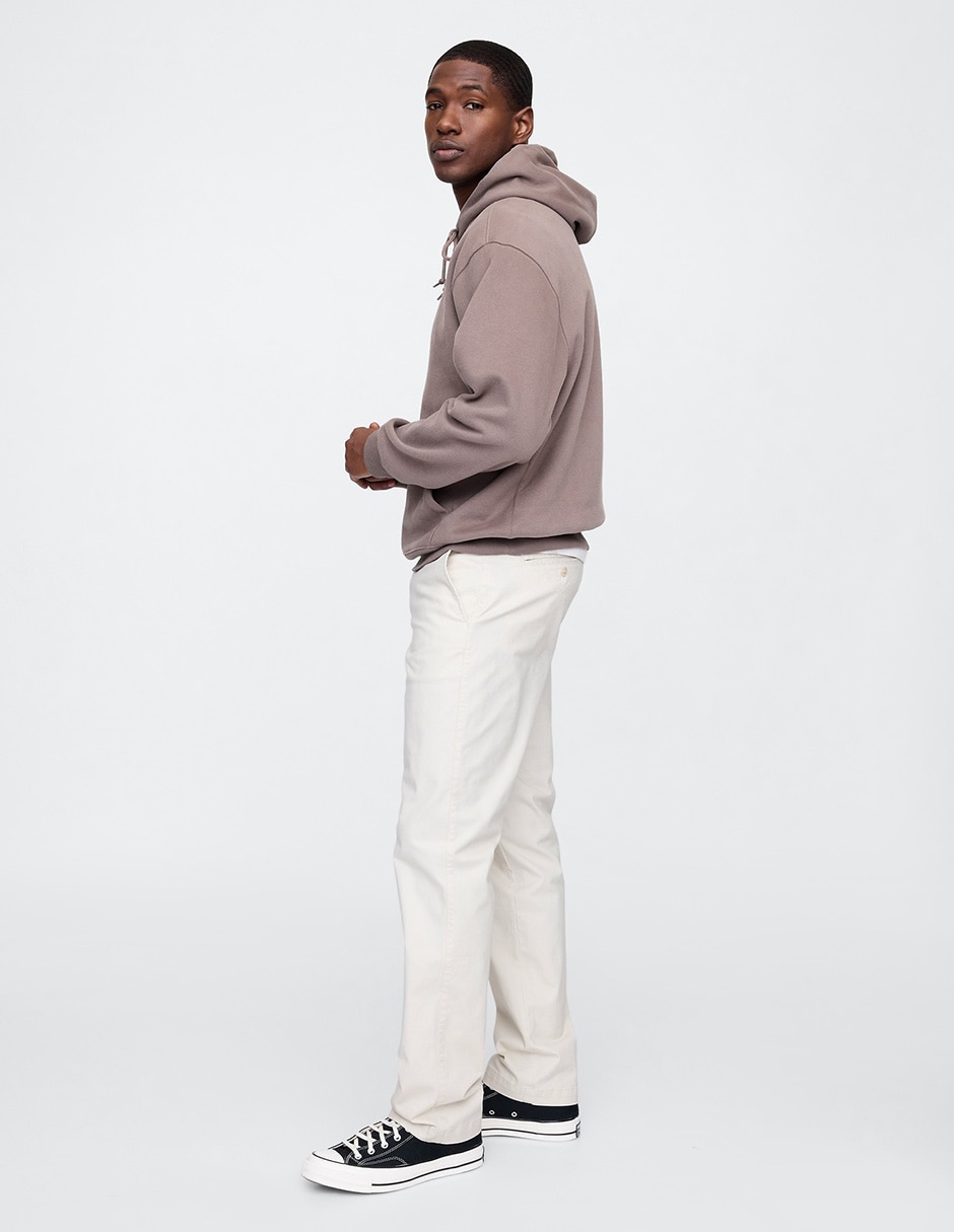 Pantalón straight de algodón para hombre