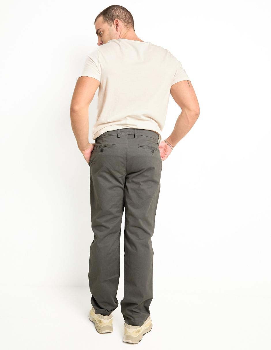 Pantalón straight de algodón para hombre 2