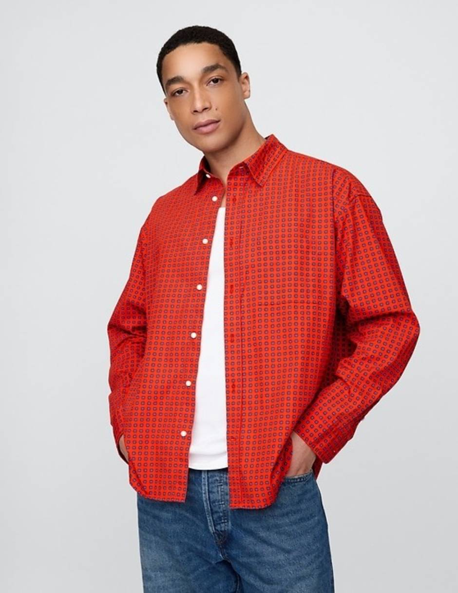 Camisa casual manga larga para hombre 2