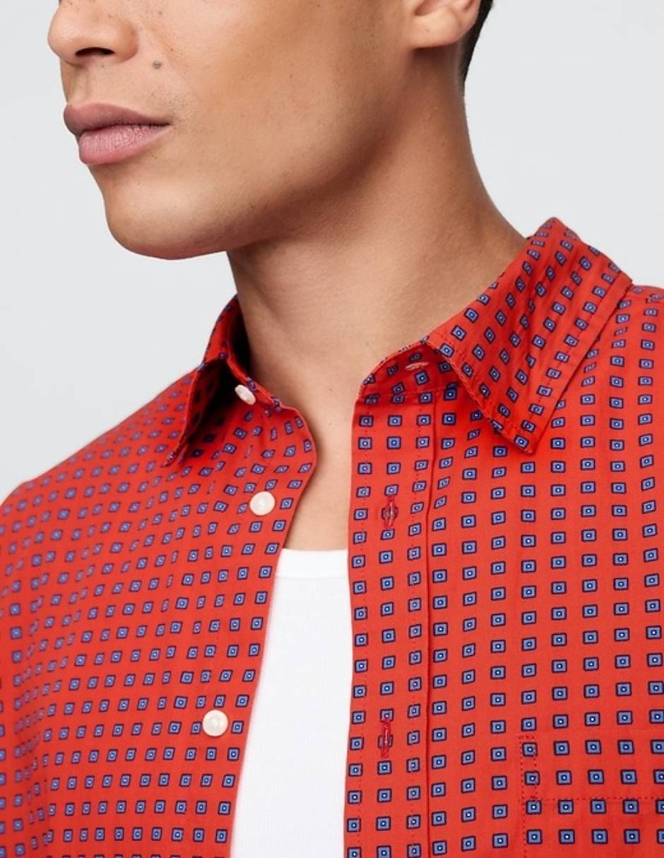 Camisa casual manga larga para hombre 4