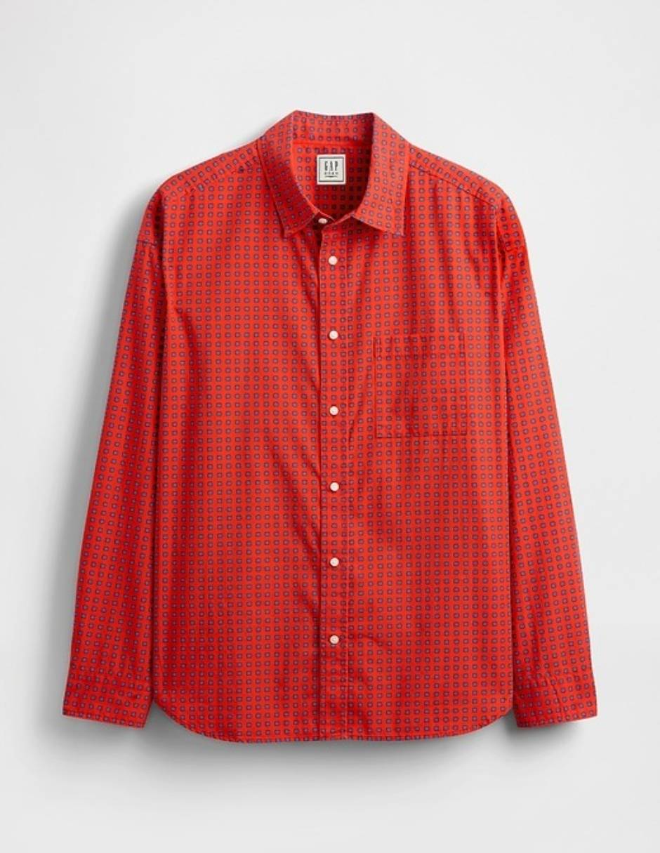 Camisa casual manga larga para hombre 5