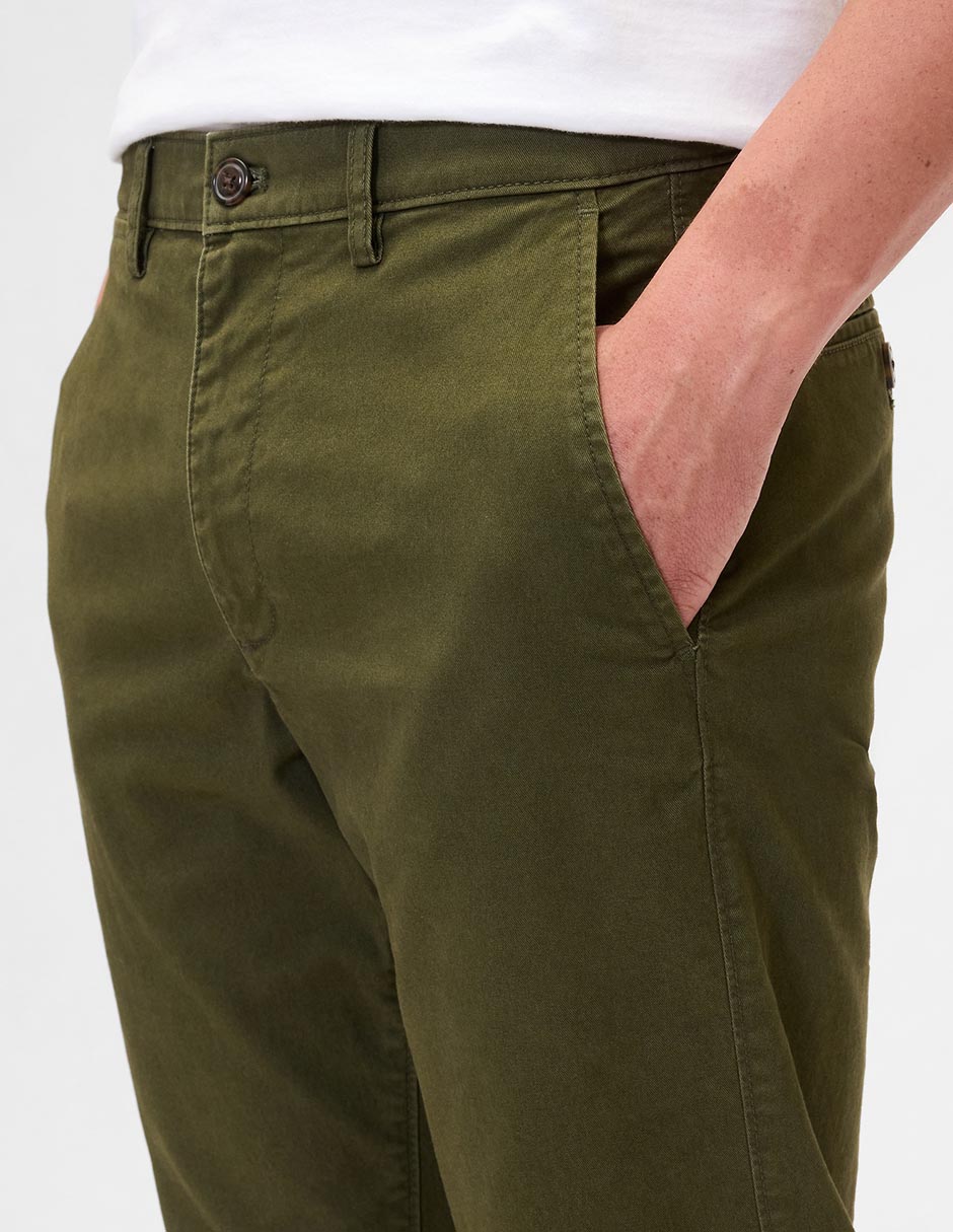 Pantalón recto de algodón para hombre