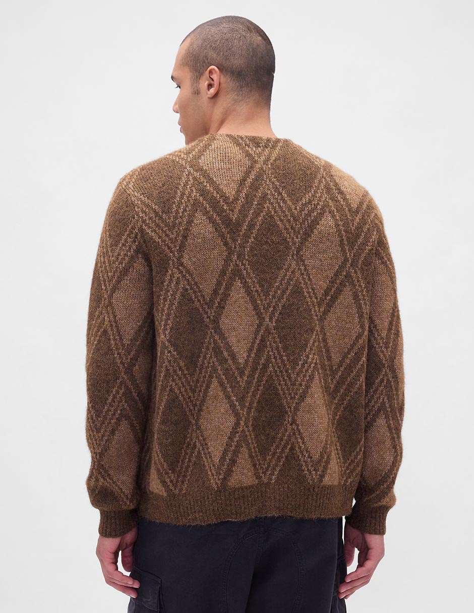 Suéter cuello V para hombre 2