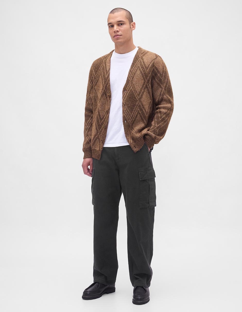 Suéter cuello V para hombre 3