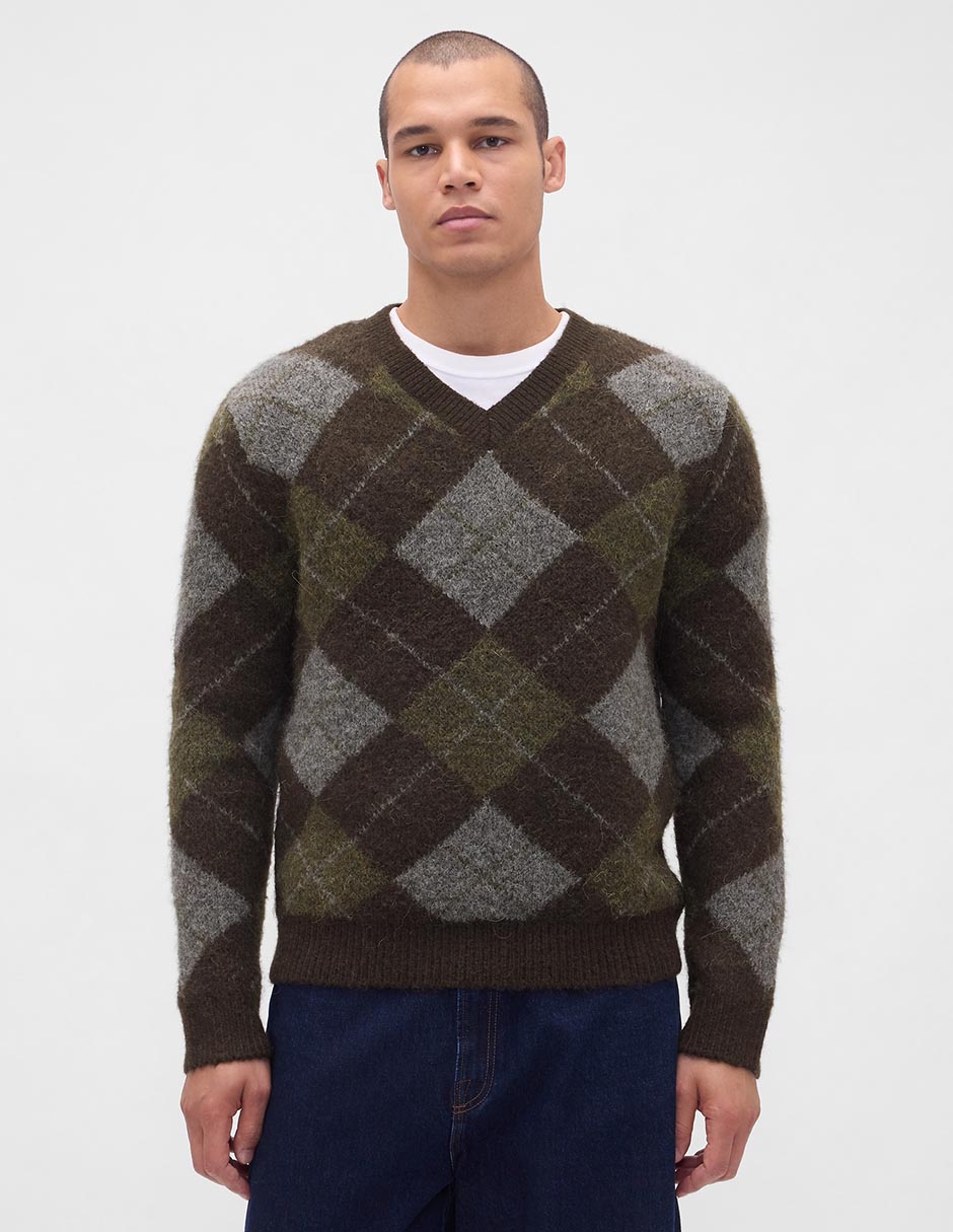 Suéter cuello v para hombre Suéter cuello v para hombre