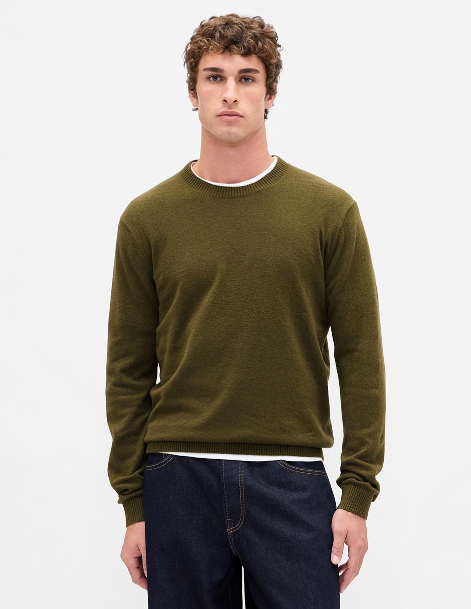 Suéter cuello redondo para hombre 1