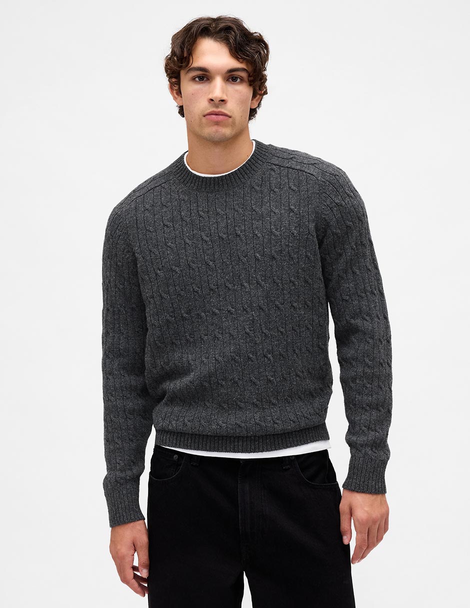 Suéter cuello redondo para hombre