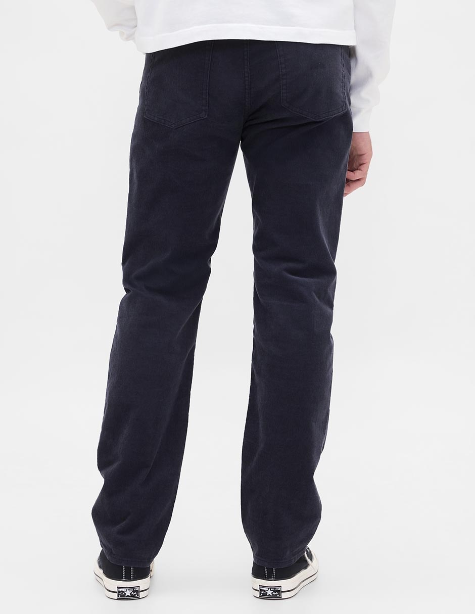 Pantalón cargo relaxed straight de pana para hombre