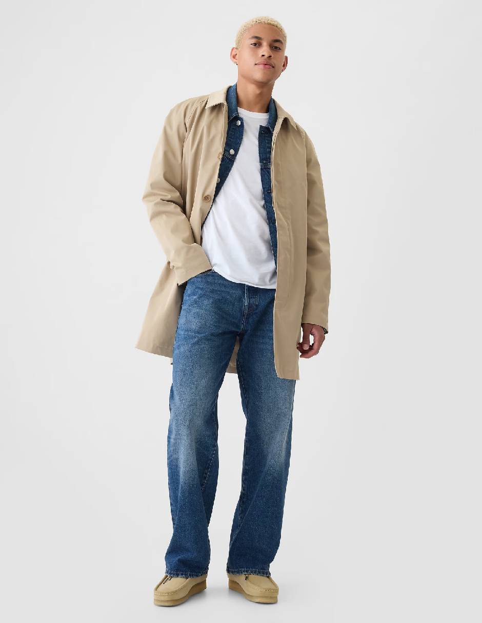 Jeans loose lavado stone wash para hombre