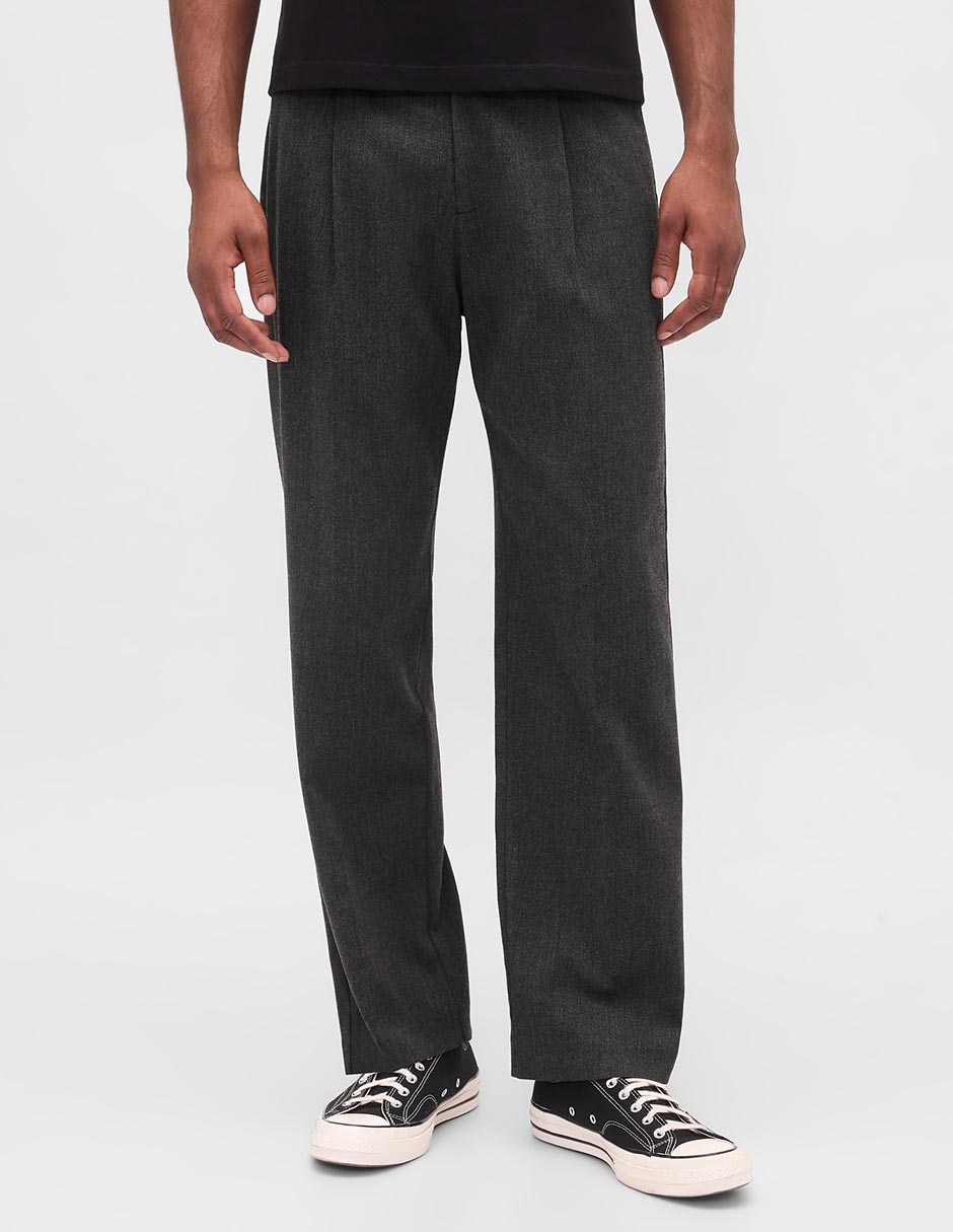 Pantalón cargo straight de lana para hombre 1