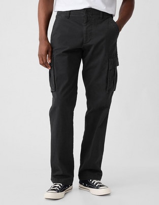 Pantalón cargo recto de algodón para hombre Pantalón cargo recto de algodón para hombre