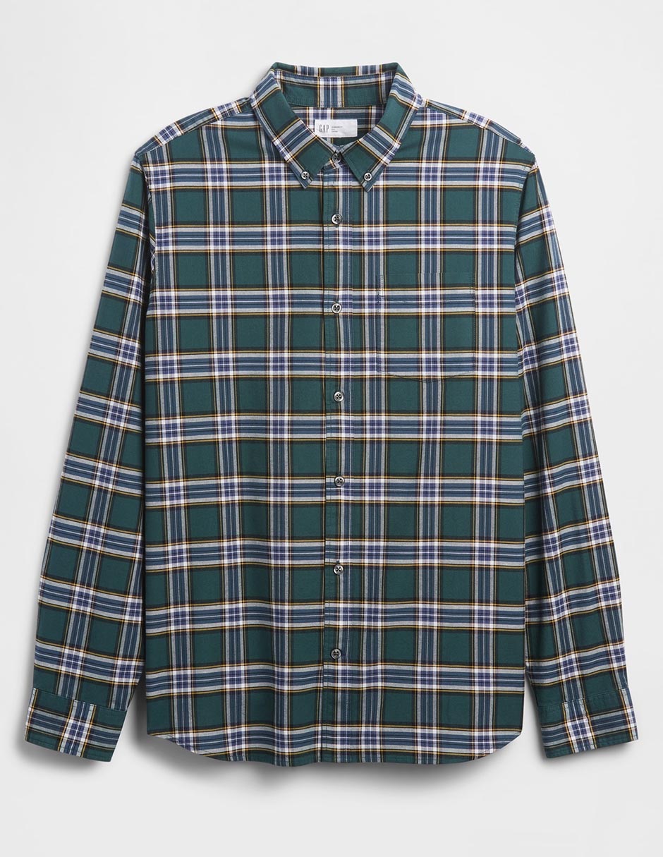 Camisa casual de algodón manga larga para hombre 3