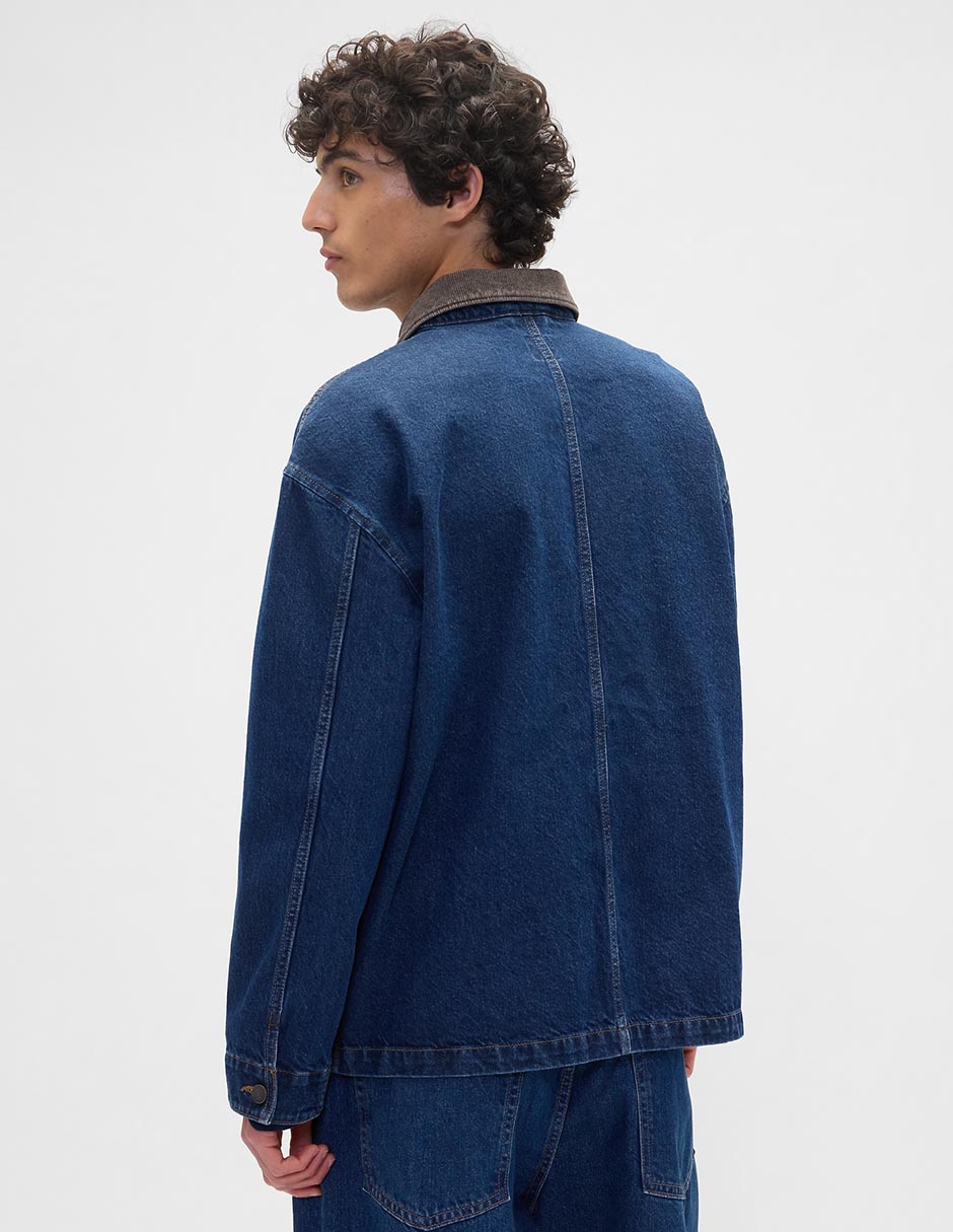 Chamarra denim con bolsillos para hombre 2
