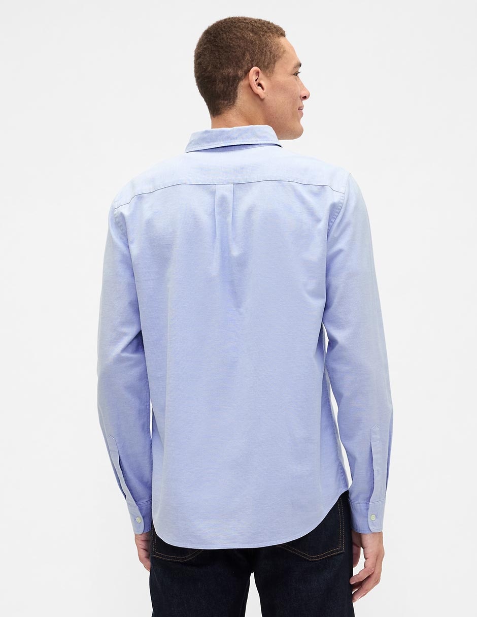 Camisa casual de algodón manga larga para hombre 3