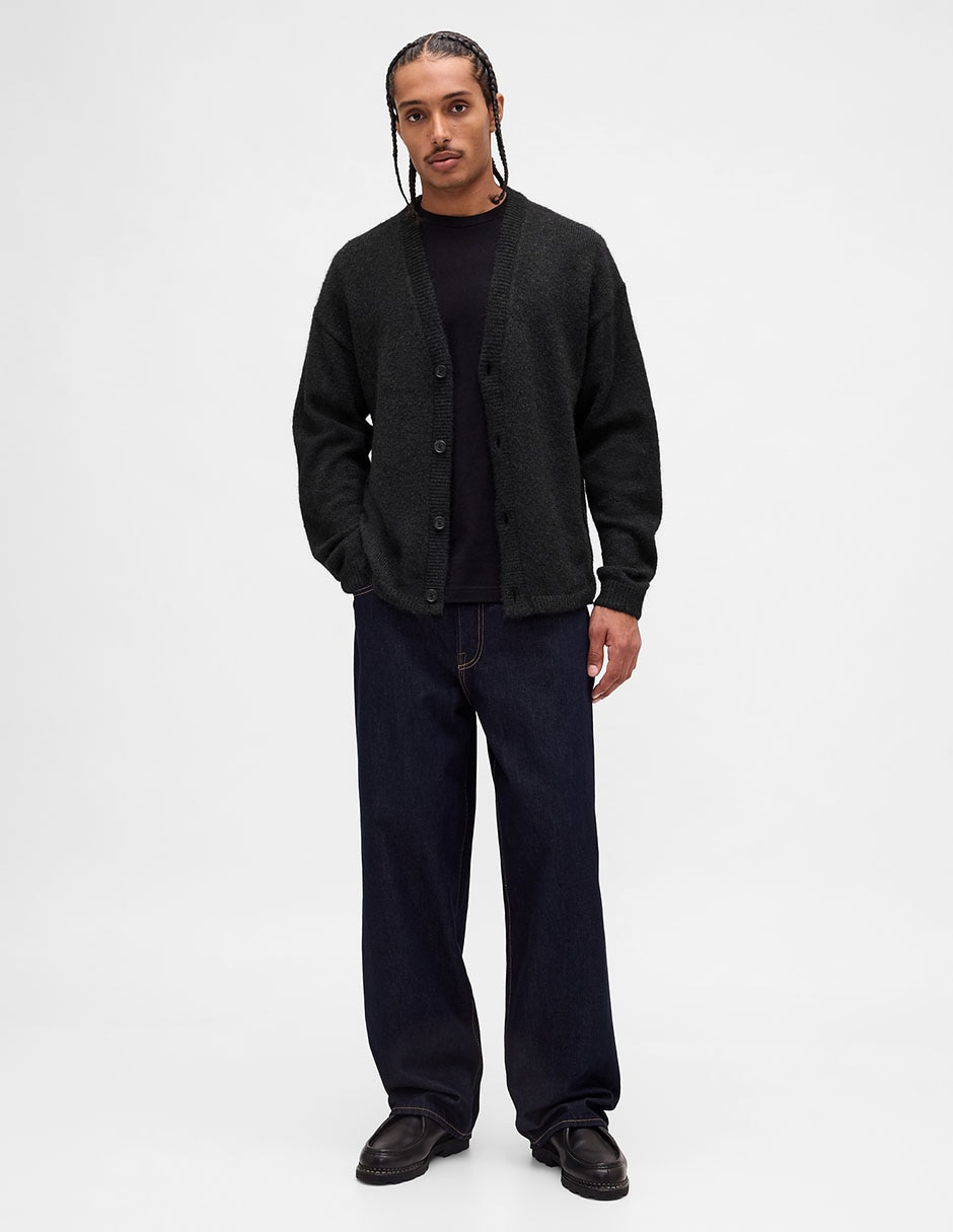 Suéter cuello v para hombre 3