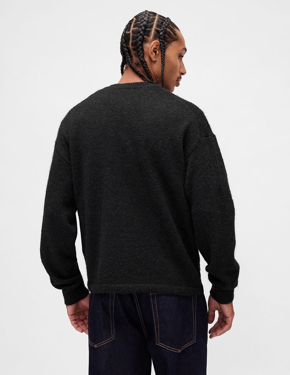 Suéter cuello v para hombre 2