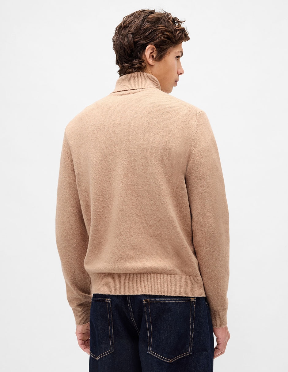 Suéter cuello tortuga para hombre