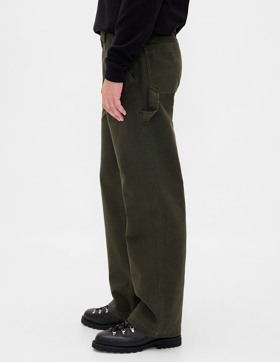 Pantalón recto de algodón para hombre
