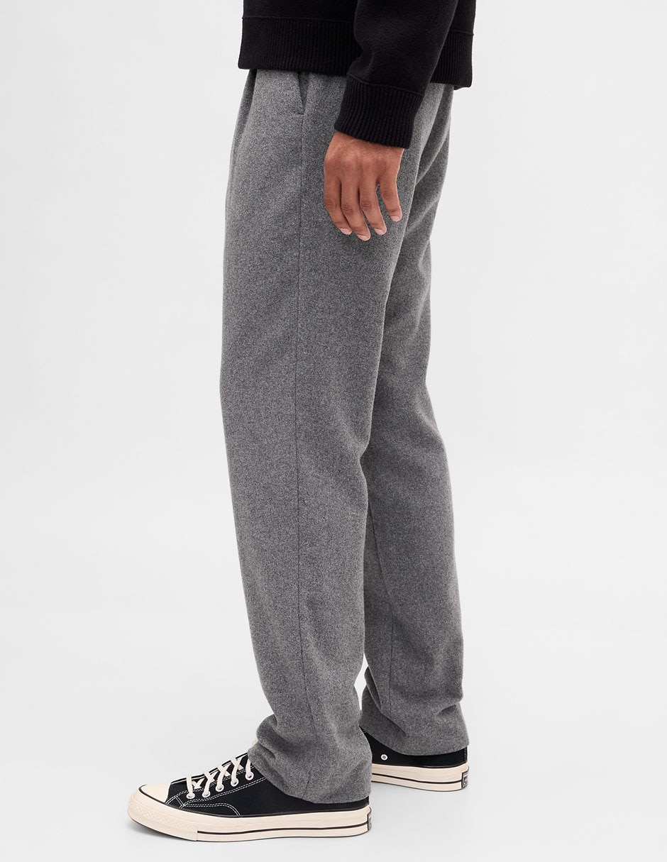 Pantalón business casual recto de lana para hombre 2