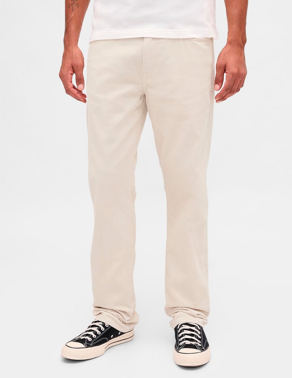 Pantalón straight de algodón para hombre